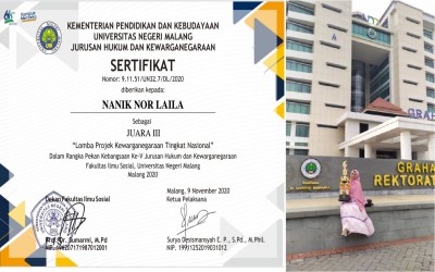 Nanik, Alumnus SMA Unggulan Haf-Sa Juarai Lomba Projek Kewarganegaraan Tingkat Nasional